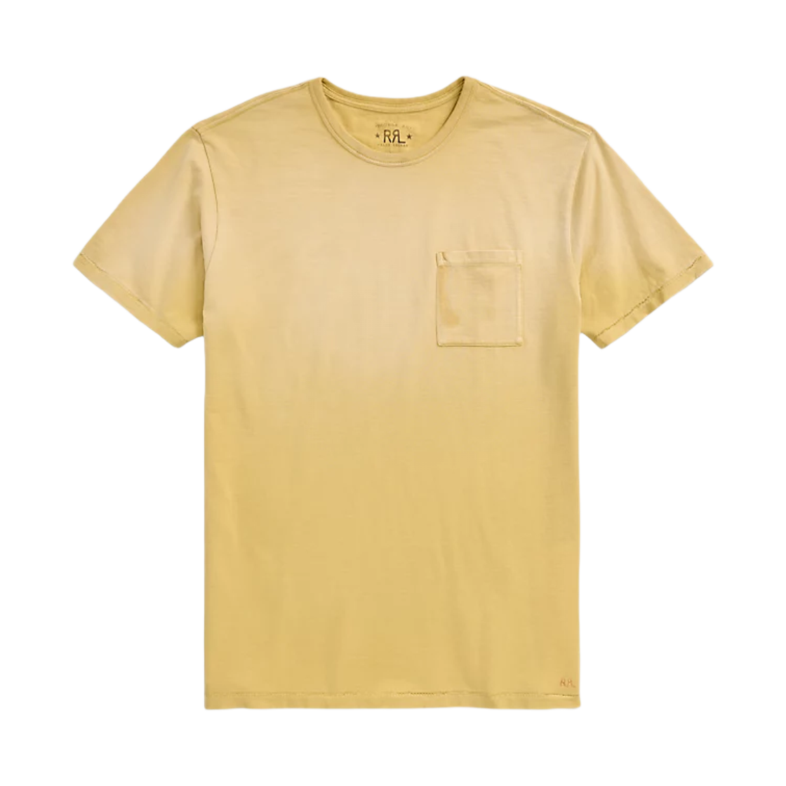 더블알엘 가먼트 다이 포켓 티셔츠 위킷 옐로우(Double RL Garment Dye Pocket T-Shirt Wicket Yellow) - 1