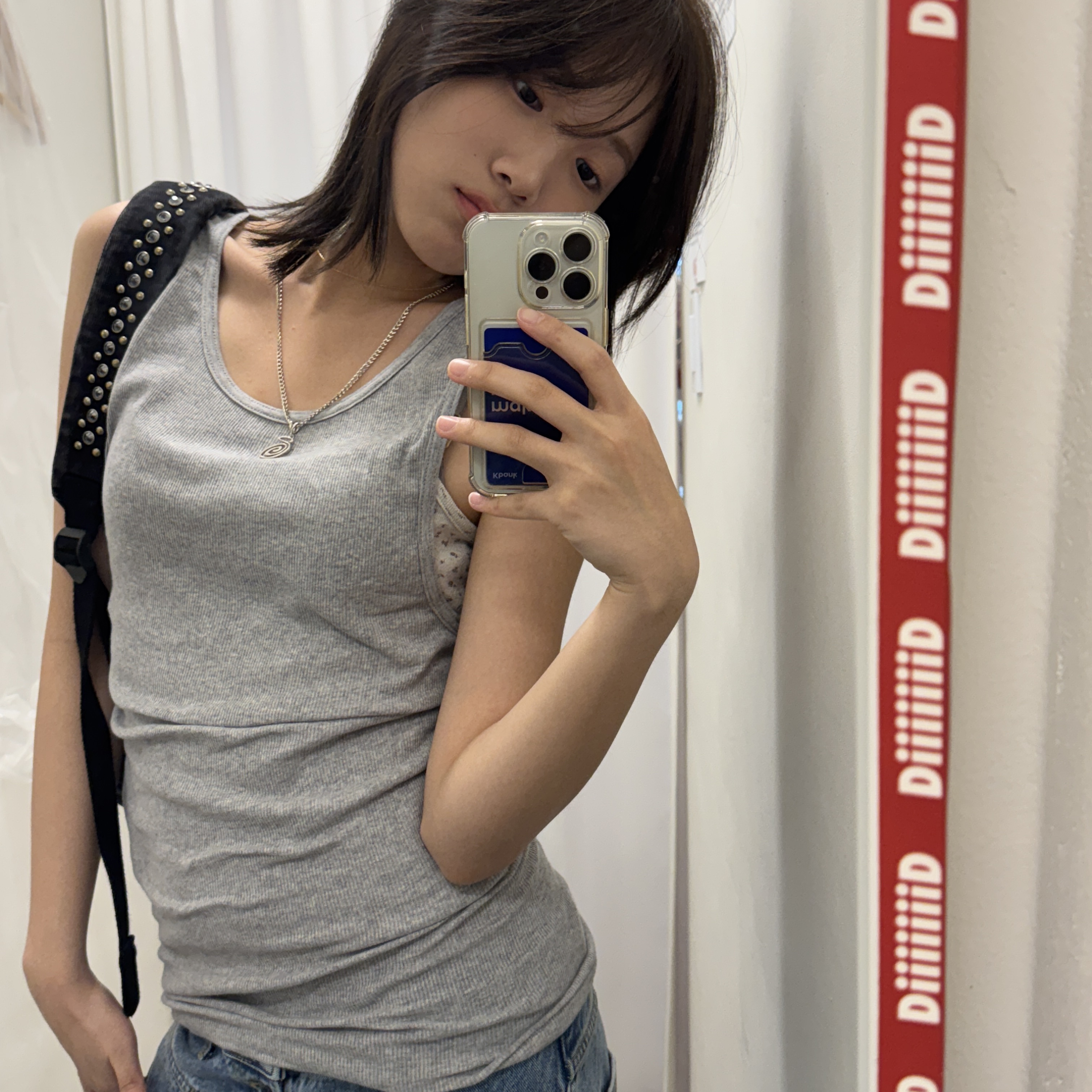 Supreme x B.B. Simon Denim Backpack Washed Indigo - 25SS, Stussy Swirly S Chain Sterling Silver 착용 스타일 - 3