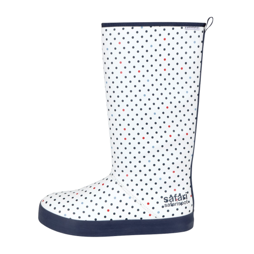 P0000BML [예약 배송]Safarispot Basic Safari Dots Rain Boot White