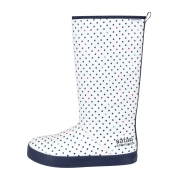 Safarispot Basic Safari Dots Rain Boot White