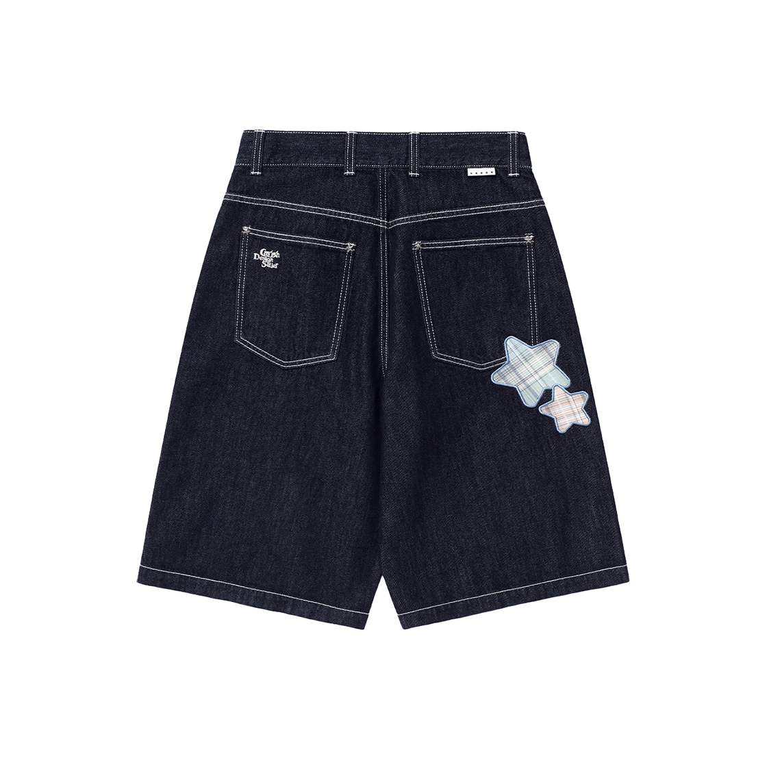 카비시 x 렐보브라운 W 미카엘 데님 쇼츠 블루(CAVISH x LELBOBROWN  W Mikael Denim Short Blue) - 2