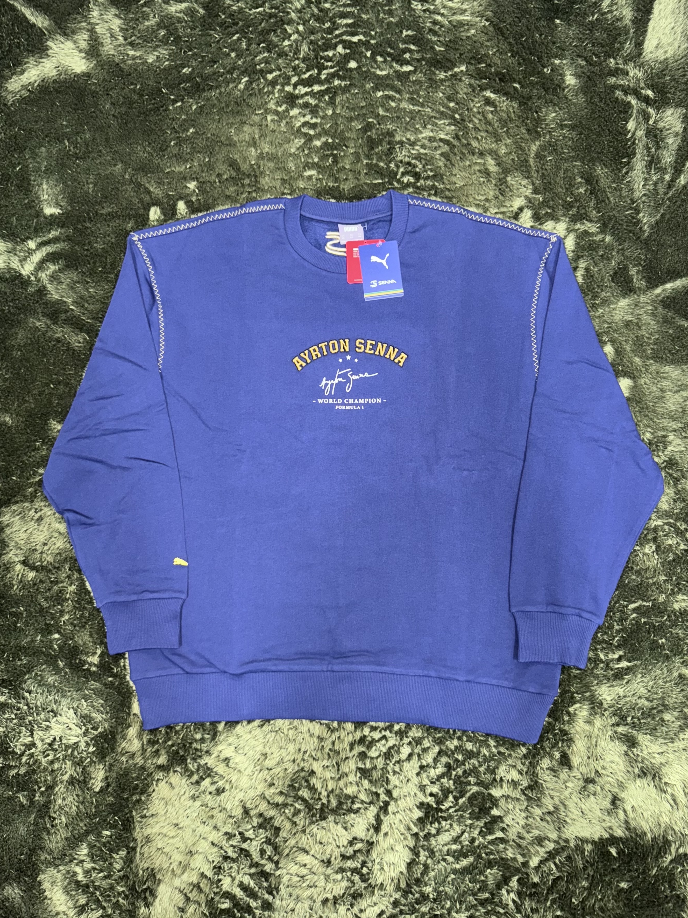Puma Senna A Vida Sweatshirt Club Navy 착용 스타일 - 2