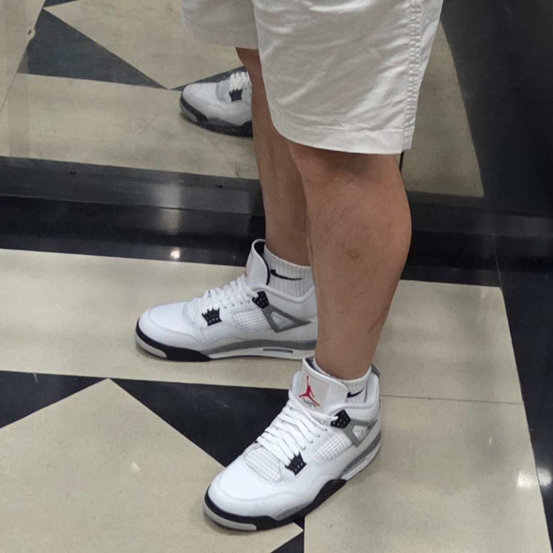 Jordan 4 Retro OG White Cement 2025 착용 스타일