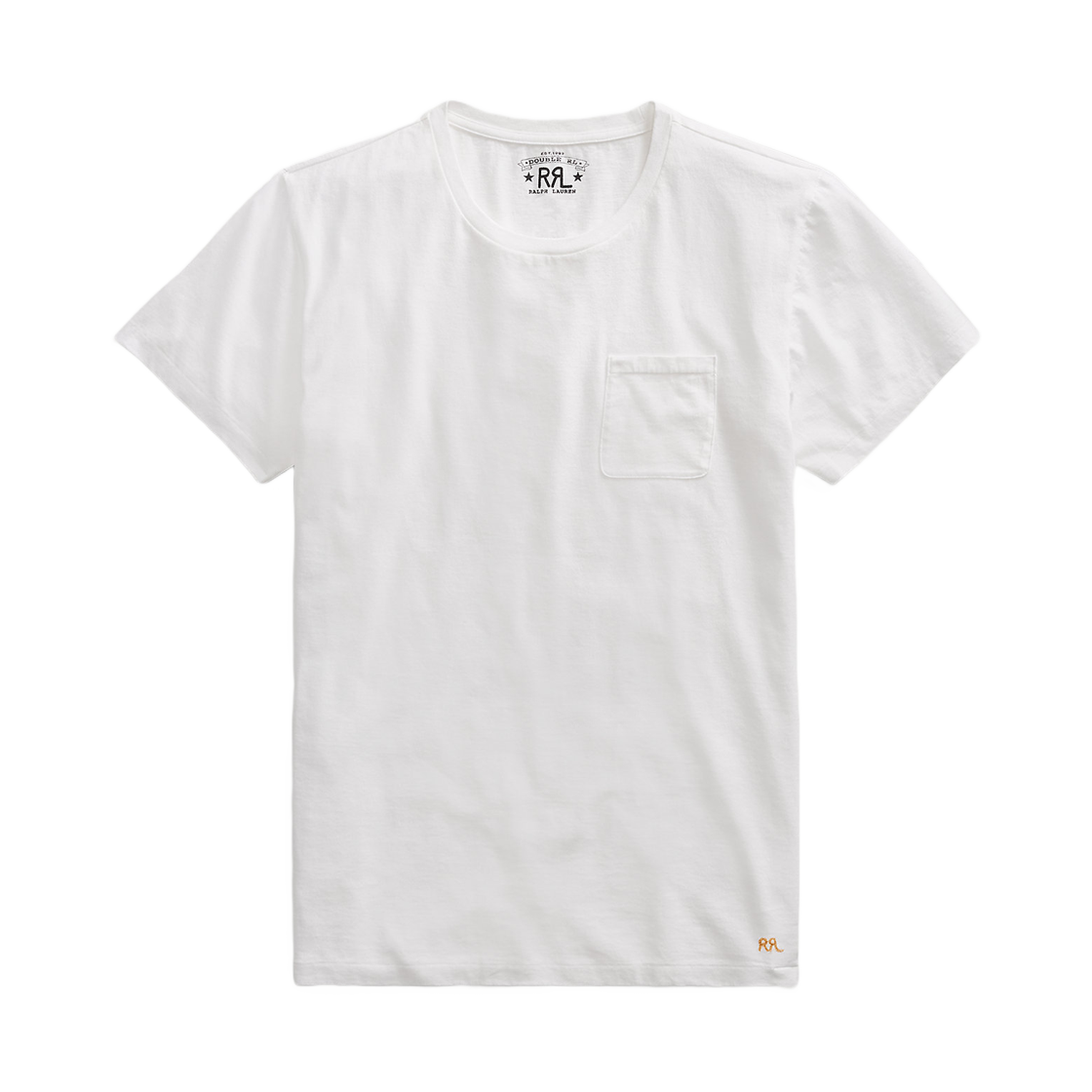 449152 Double RL Jersey Pocket T-Shirt White