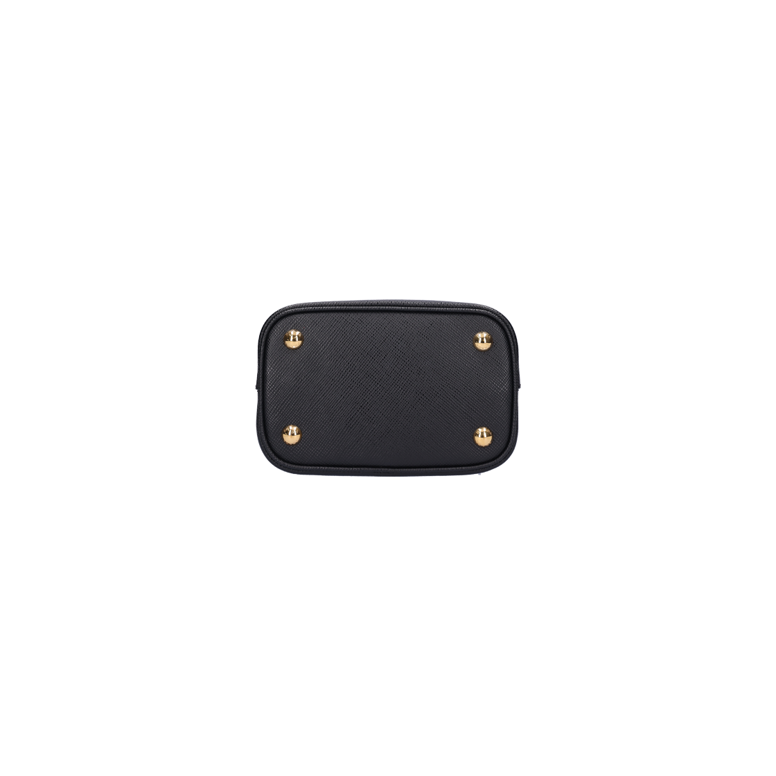 ITWRKWV4HVSC Prada Saffiano Leather Panier Bag in Black with Gold-tone Hardware - #4