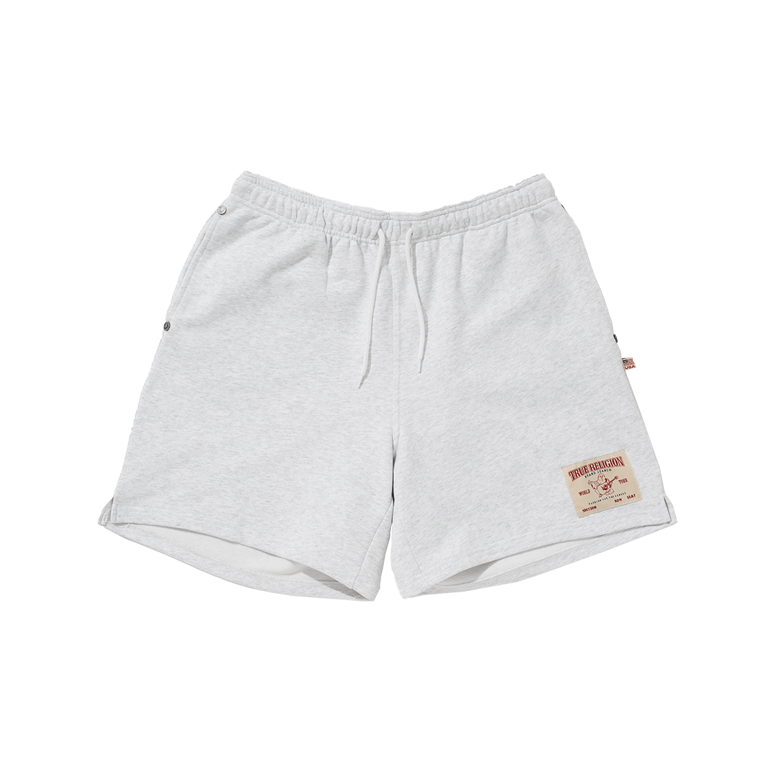 TRA2PSU002MLM True Religion TR Sweat Shorts Light Melange