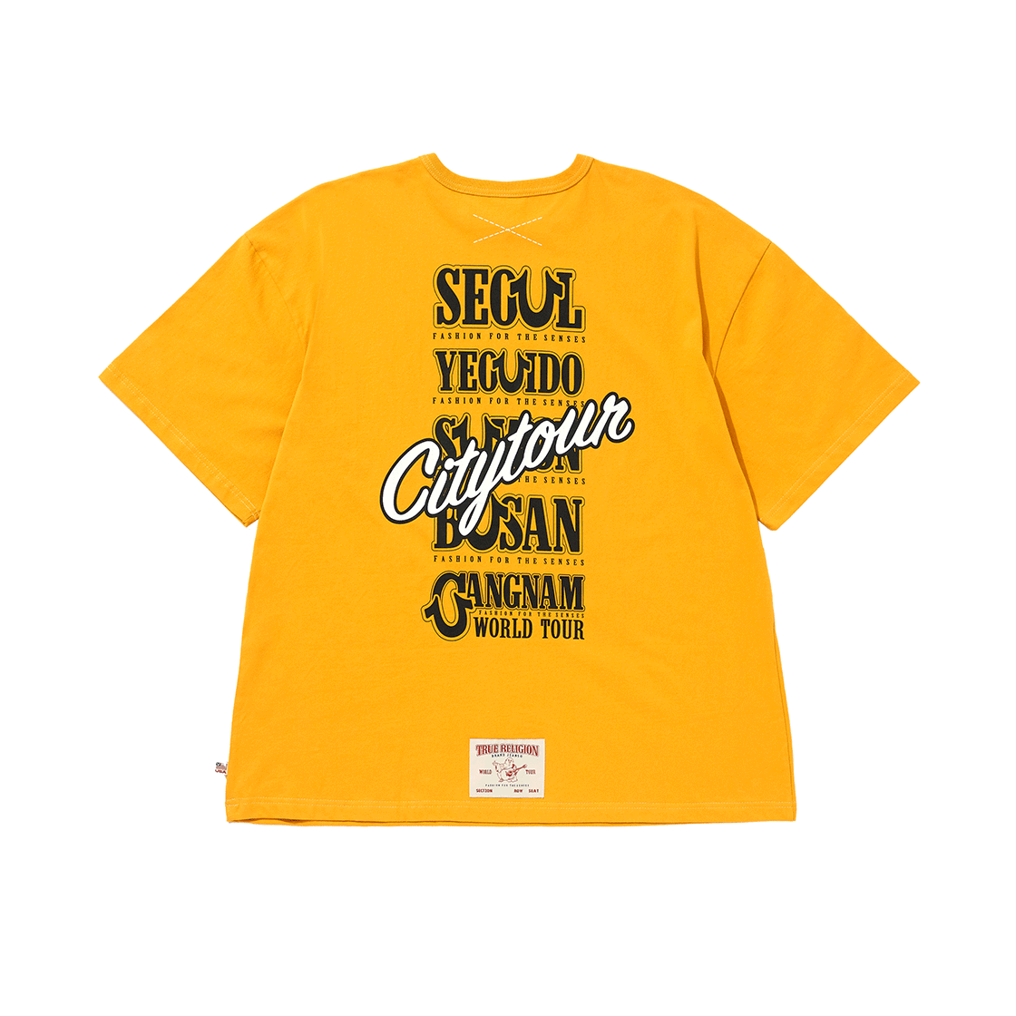 트루릴리젼 시티 투어 숏 슬리브 옐로우(True Religion City Tour Short Sleeve Yellow)
