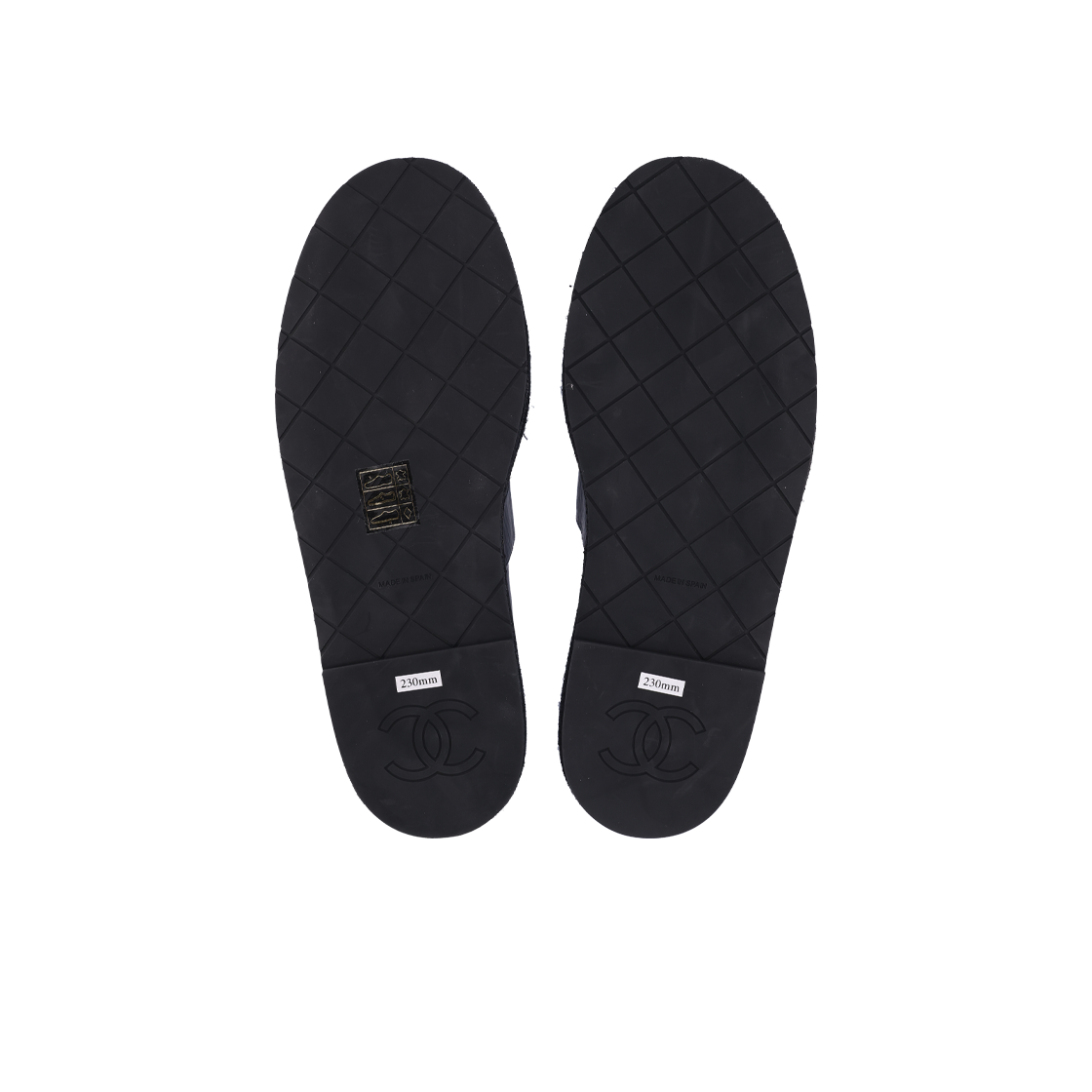 ITSCI38KEW4K Chanel Mary Jane Flat Shoes in Black Lambskin, Size 36 - #4