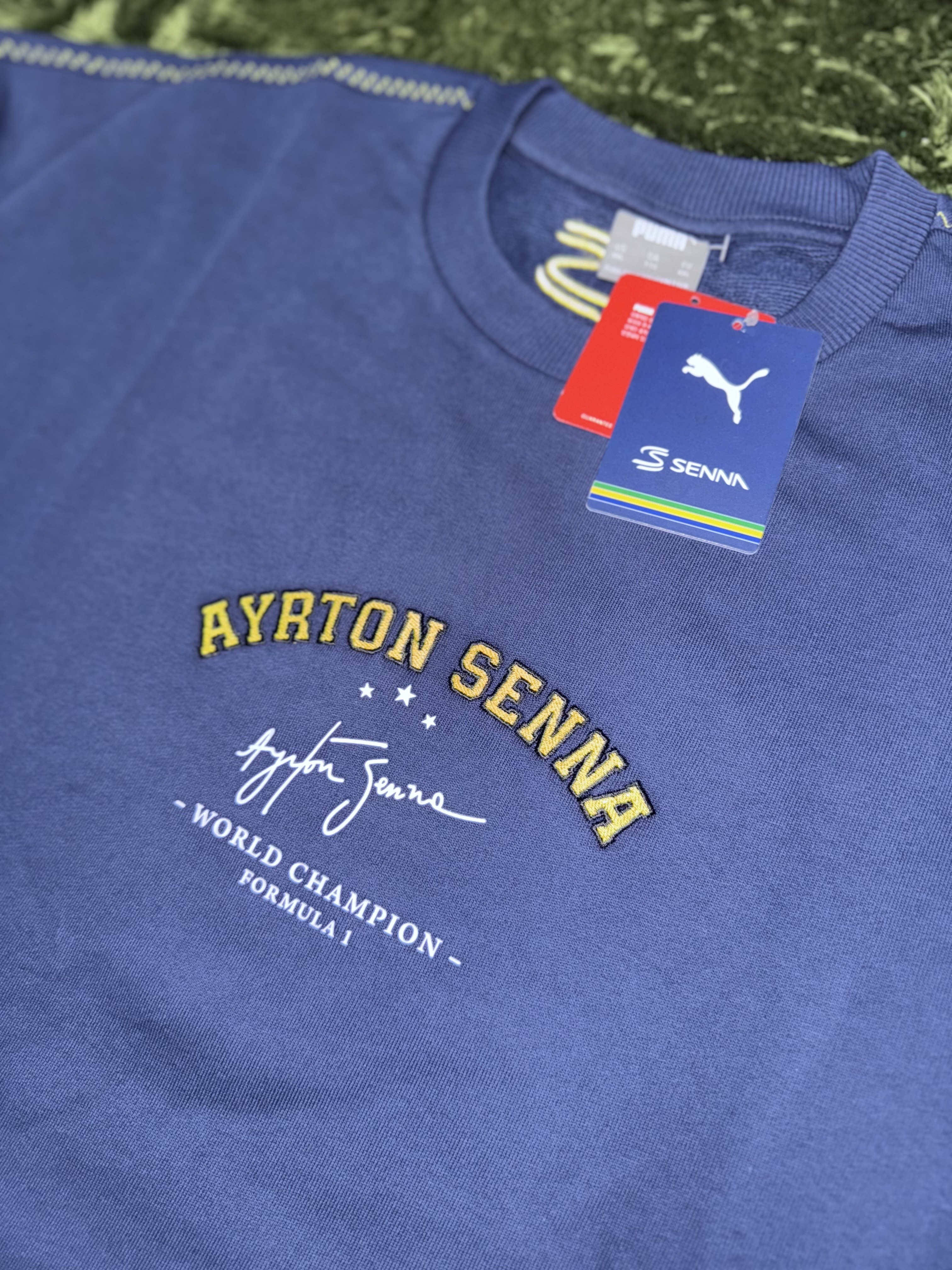 Puma Senna A Vida Sweatshirt Club Navy 착용 스타일 - 1