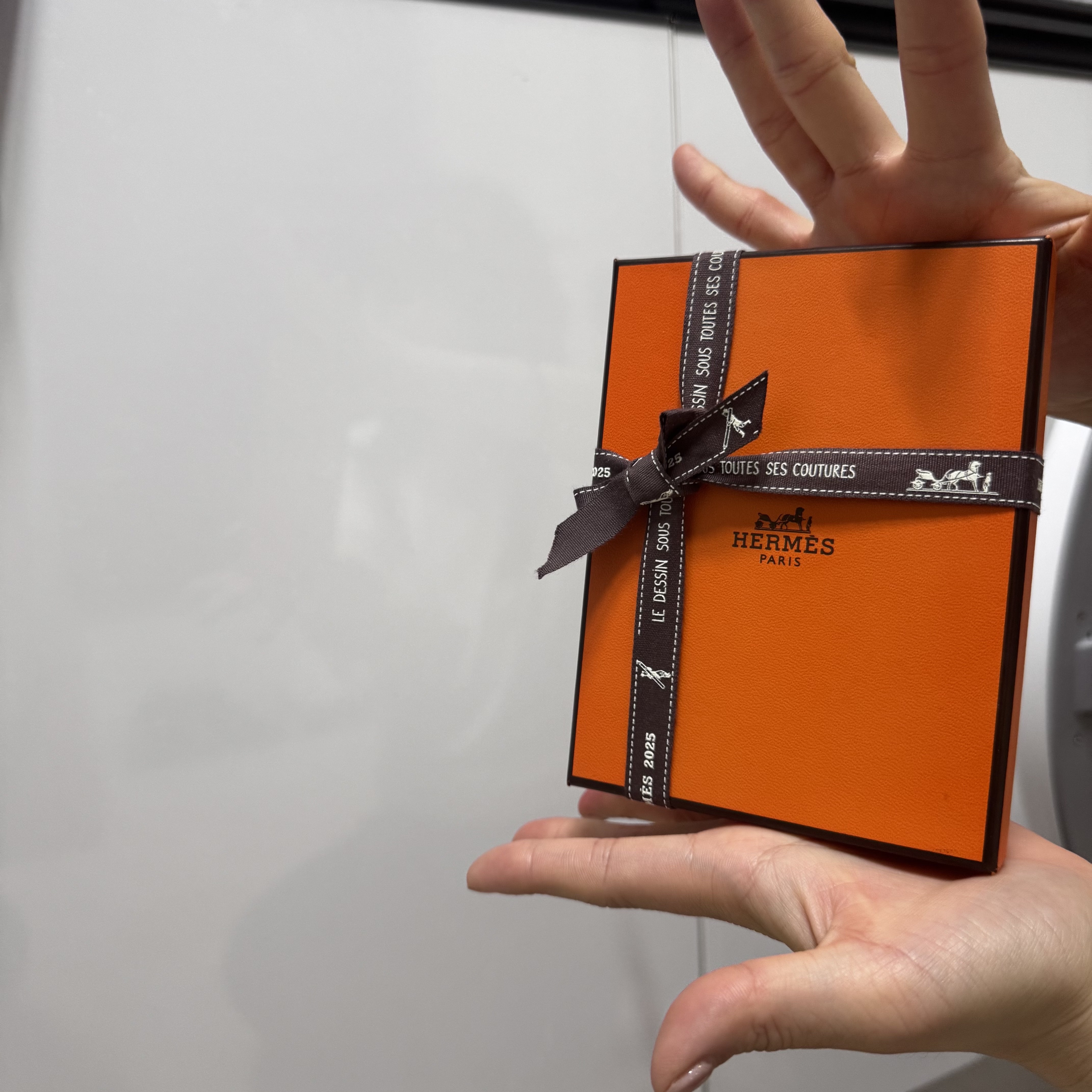(W) Hermes Mini Pop H Pendant Rose Gold & Noir 착용 스타일 - 2