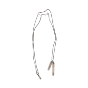 December Ten Double Tag Necklace Vintage Silver