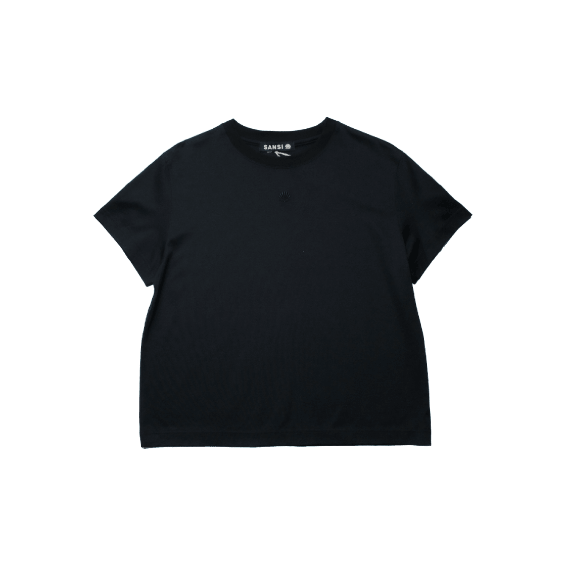 산시 쉘로고 실키 티셔츠 블랙(SANSI Shell Logo Silky T-Shirts Black) - 1
