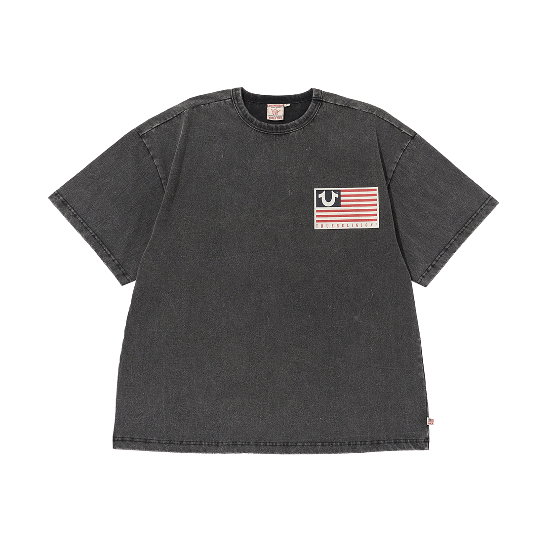 TRA2TSU312BWB True Religion TR Old Glory Short Sleeve Washed Black - #2
