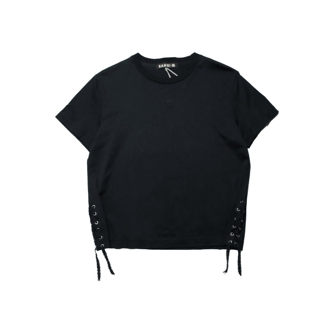 산시 산시 쉘로고 레이스 티셔츠 블랙(SANSI Shell Logo Lace T-Shirts Black) - 1