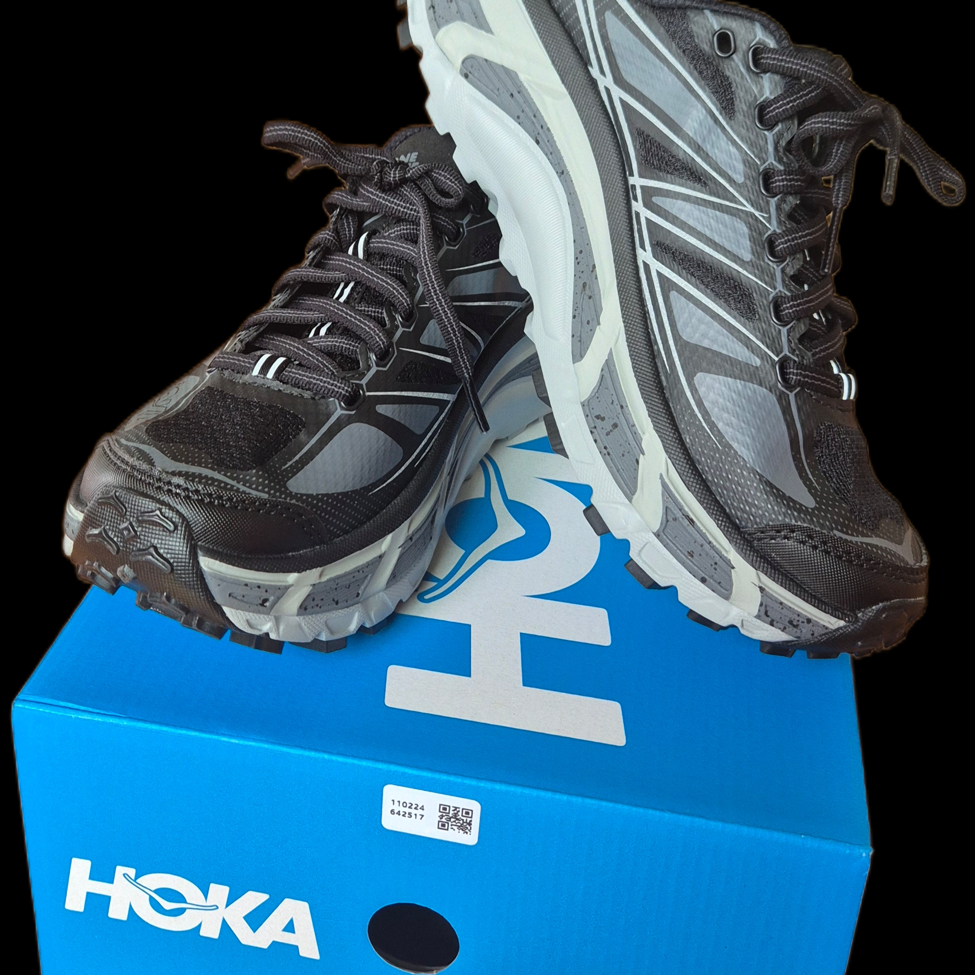 Hoka Mafate Speed 2 Black Castlerock 착용 스타일