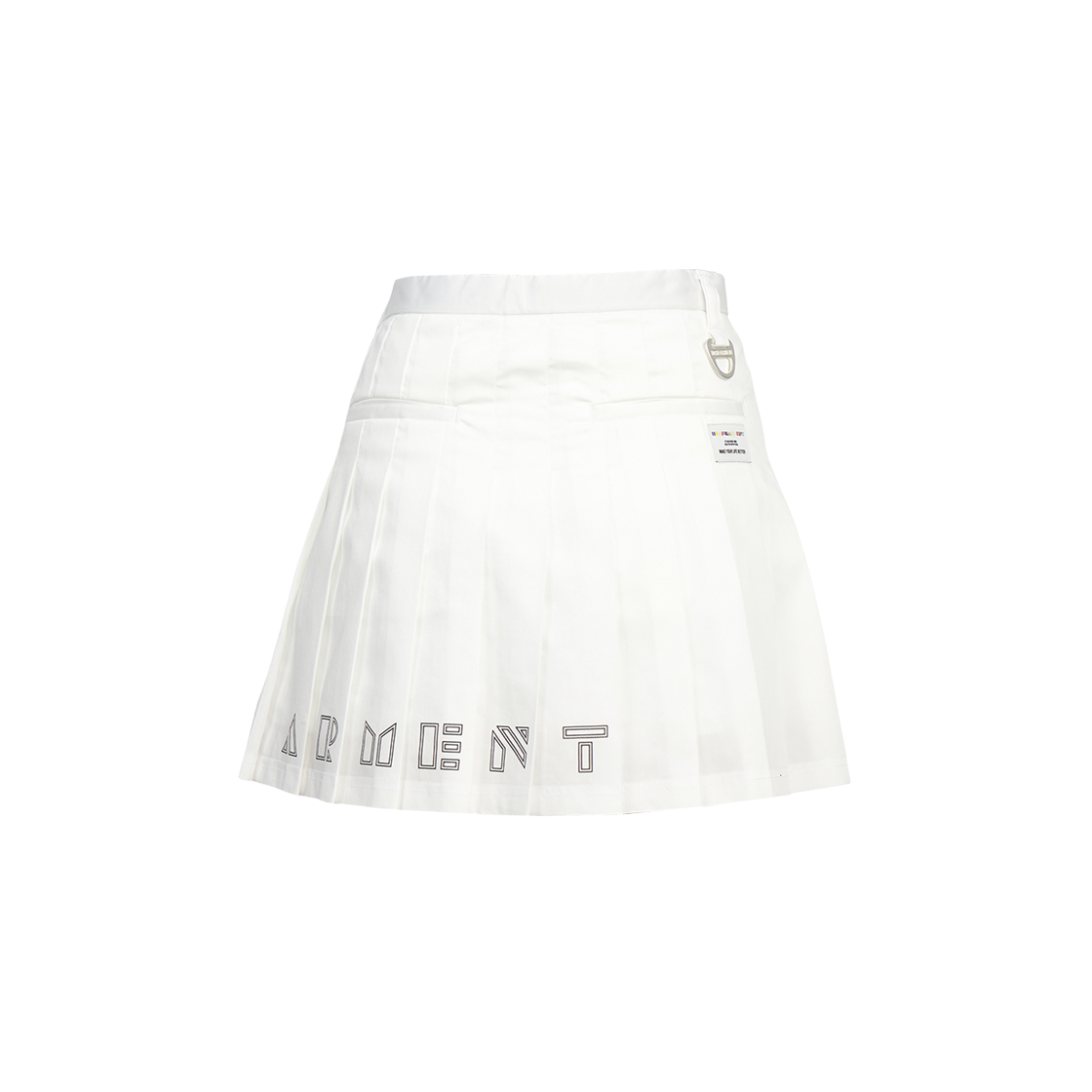 (W) 혼가먼트 트랜스 플리츠 미니 스커트 화이트((W) Horn Garment Trans Pleated Mini Skirt White) - 2