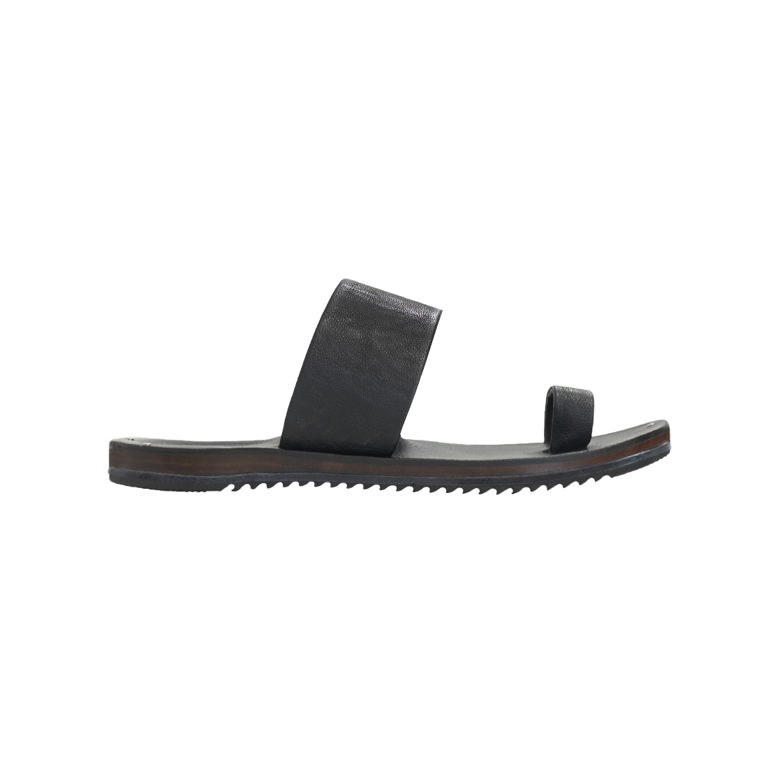 PL5RSO0502B0 [프리오더] Polyteru Ring Sandal 3.0 Black (Brown Sole) - 대표 이미지 #1