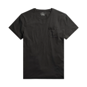 Double RL Jersey Pocket T-Shirt Faded Black Canvas
