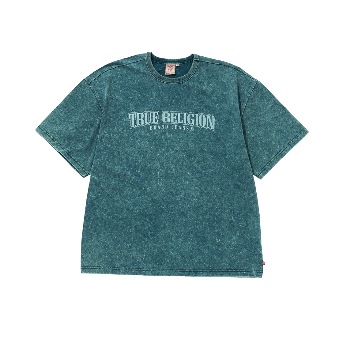 트루릴리젼 아치 로고 숏 슬리브 워시드 인디고(True Religion Arch Logo Short Sleeve Washed Indigo)