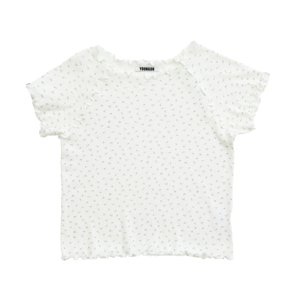 Edge-Point Raglan Ts Flower YOUNGOH Edge-Point Raglan Ts Flower