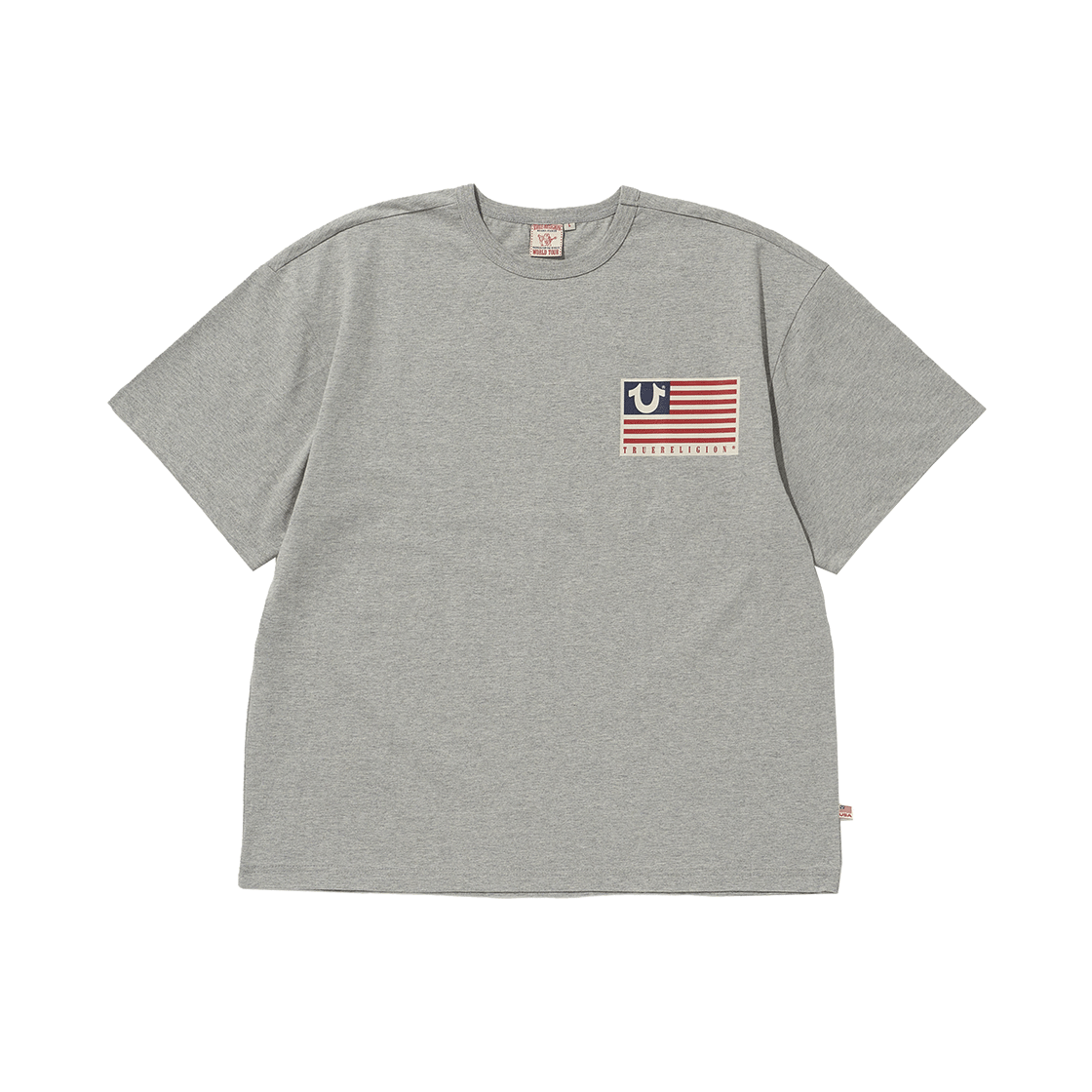 TRA2TSU012MDM True Religion TR Old Glory Short Sleeve Dark Melange - #2