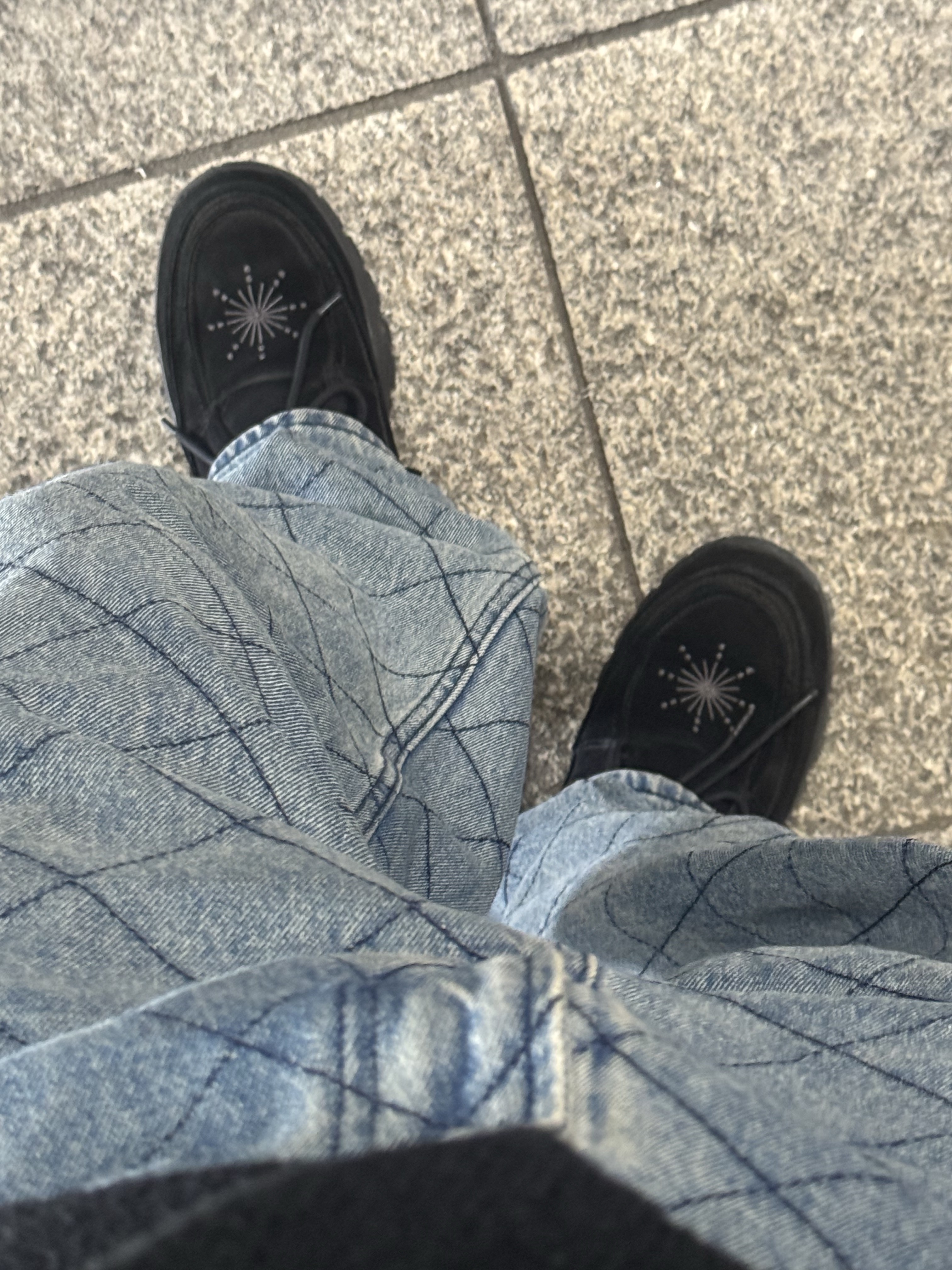 [KREAM 단독] Millo Archive X Negative Three Crescendo Desert Boots Black 착용 스타일 - 1