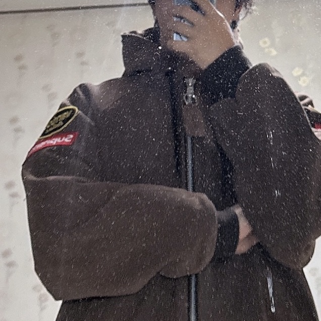 Supreme x Vanson Leathers Hooded Work Jacket Suede - 24FW 착용 스타일 - 1