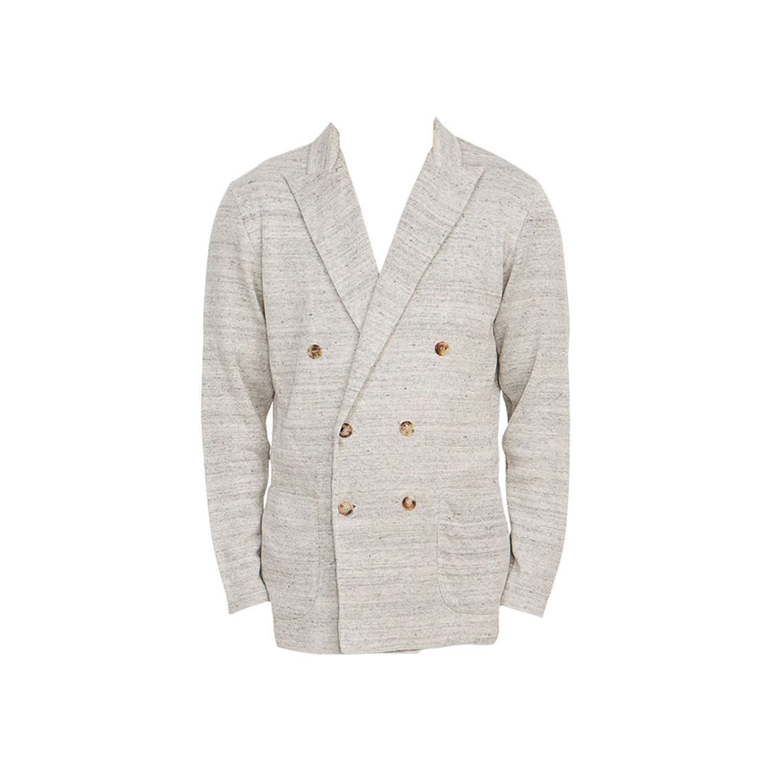 EPLJM57-EP60004-910 Lardini Double Breasted Cardigan Jacket Grey