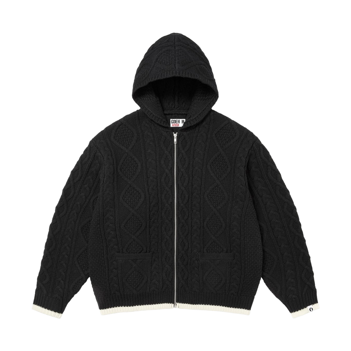 슈프림 x 굿이너프 집업 후드 스웨터 블랙 - 25SS | Supreme | KREAM