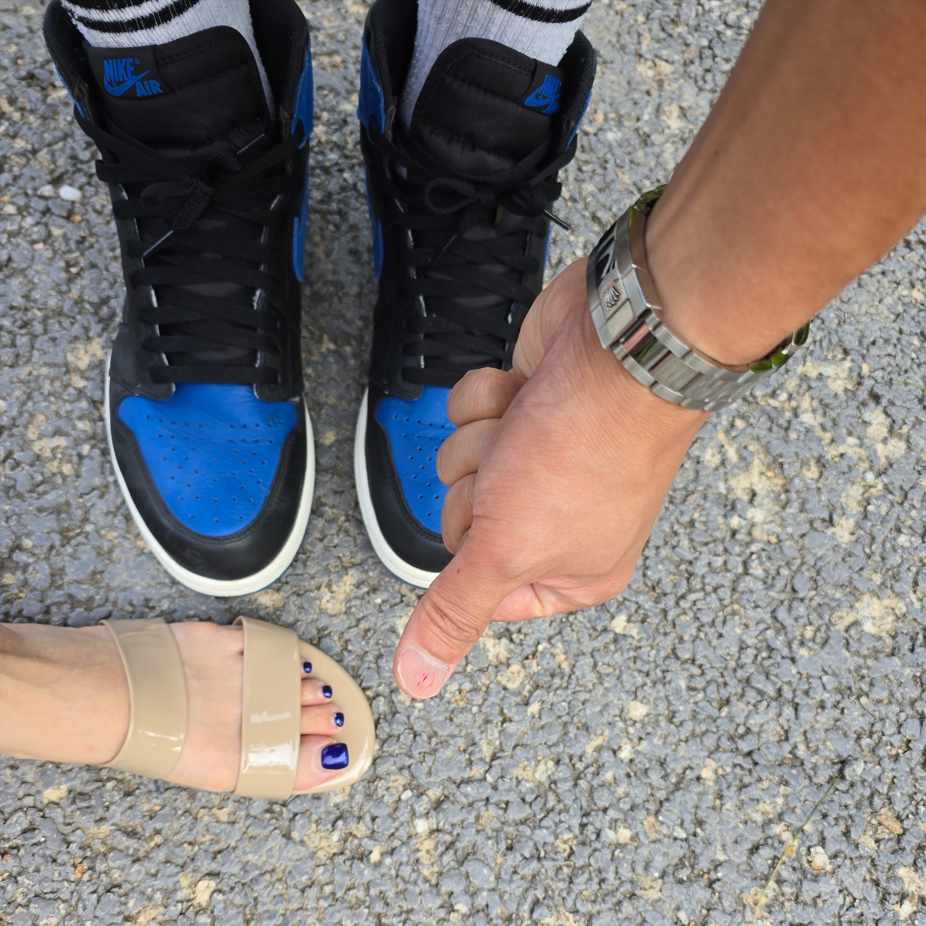 Jordan 1 Retro High OG Royal Reimagined 착용 스타일