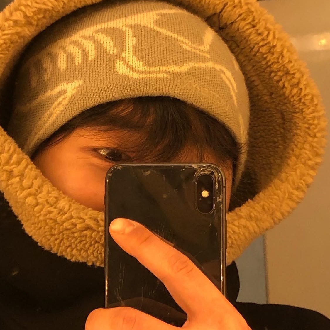 Arc'teryx Bird Head Toque Smoke Bluff 착용 스타일 - 2