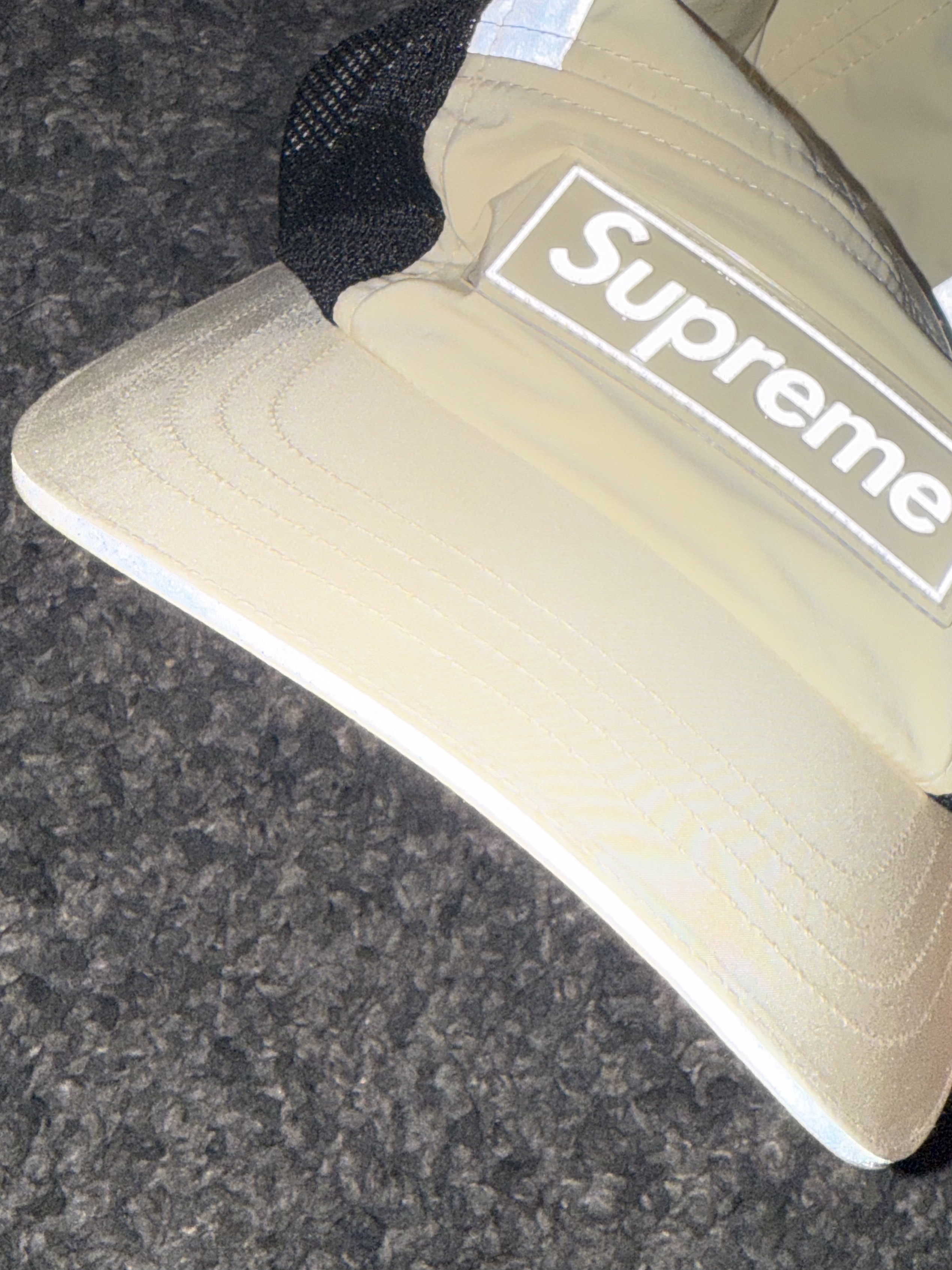 Supreme Side Mesh Camp Cap Cream - 25SS, Supreme Mesh Mini Duffle Bag Black - 25SS 착용 스타일 - 5