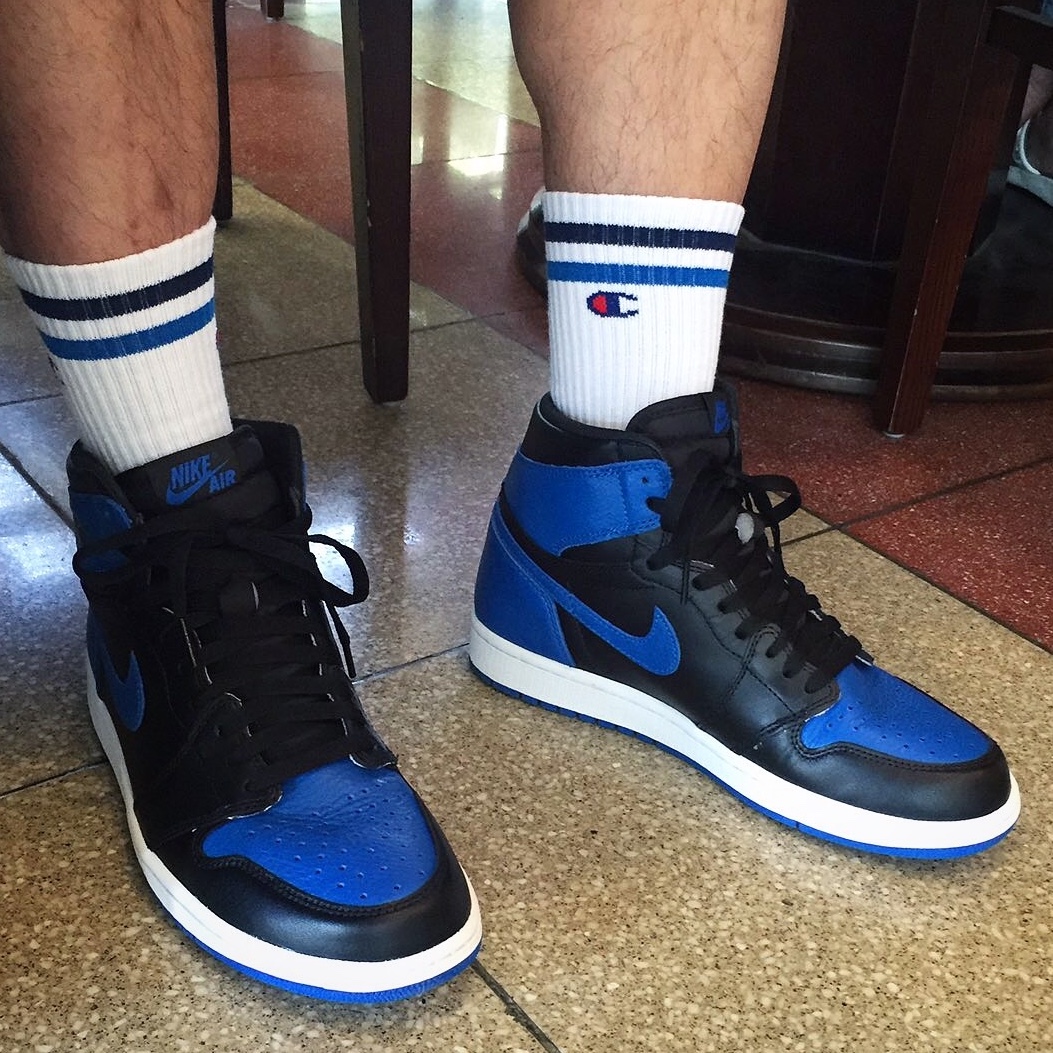 Jordan 1 Retro Black Royal Blue 2013 착용 스타일