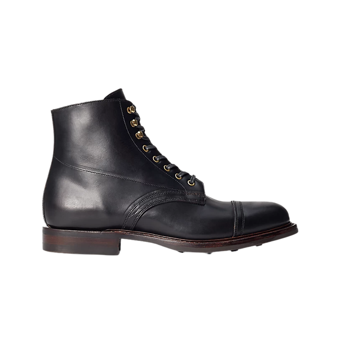 더블알엘 레더 부츠 블랙 - D(Double RL Leather Boots Black - D)