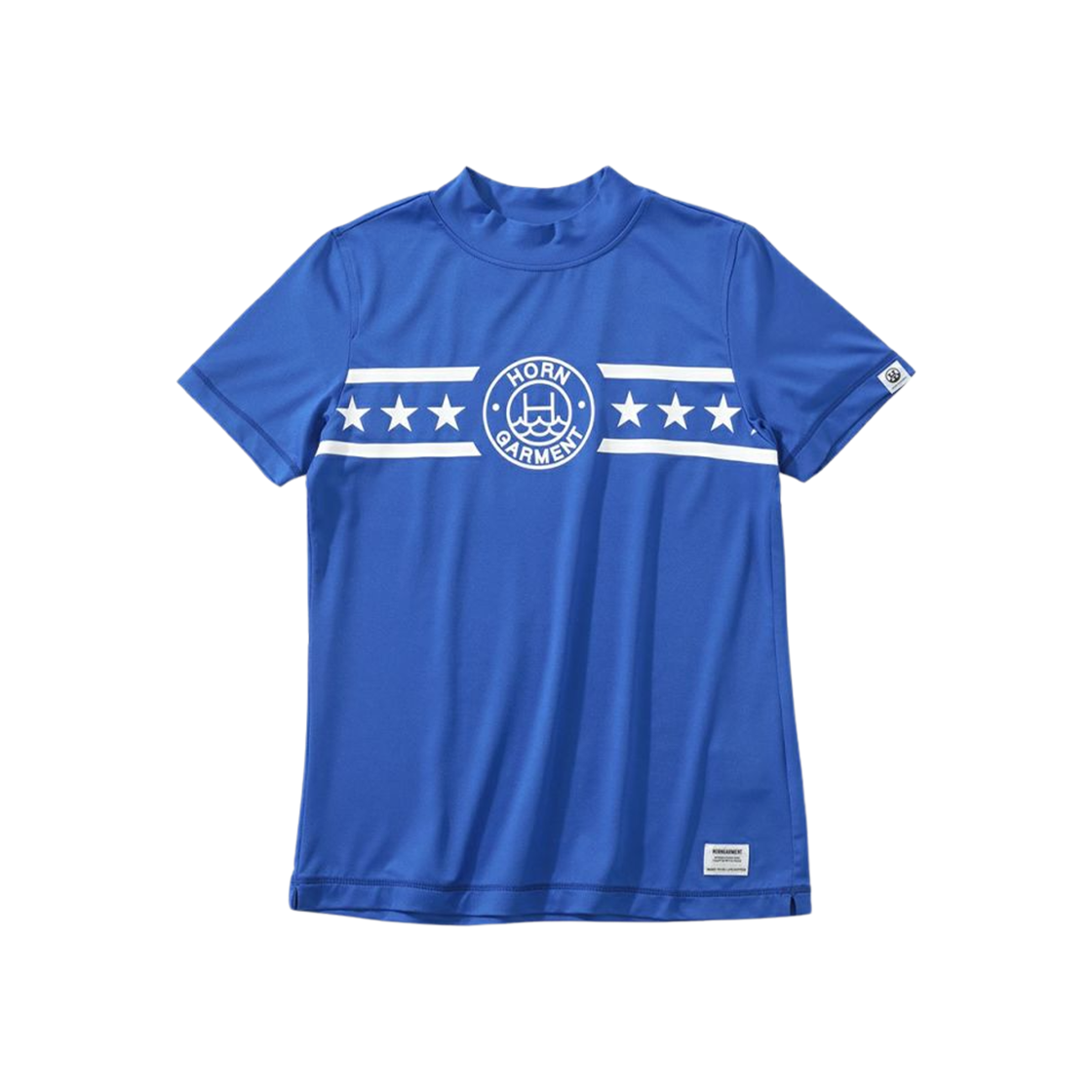 HCW-2A-AA02 (W) Horn Garment Golf Wear Mockneck T-Shirt Blue