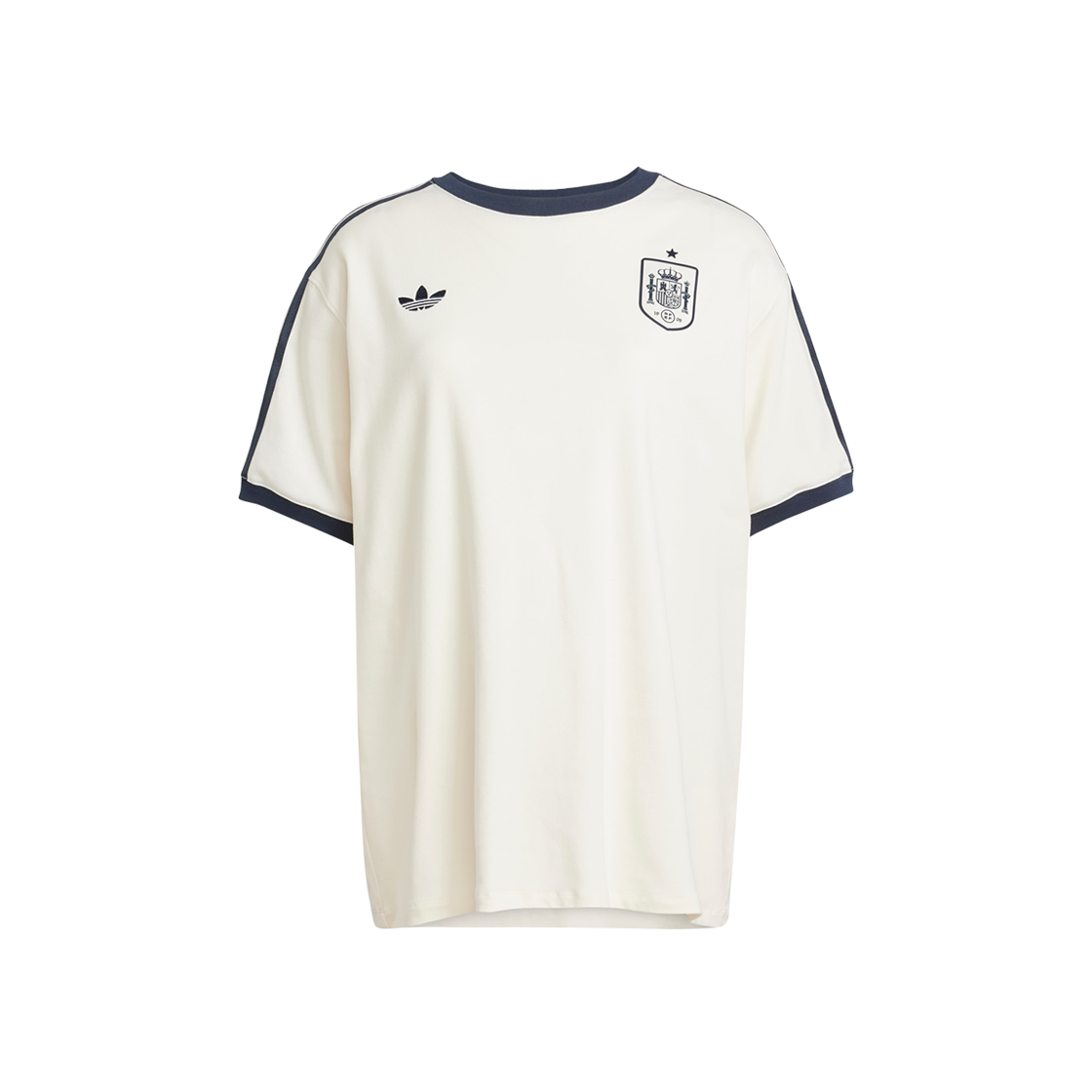 (W) 아디다스 스페인 티셔츠 초크 화이트 - US 사이즈((W) Adidas Spain T-Shirt Chalk White - US Sizing)