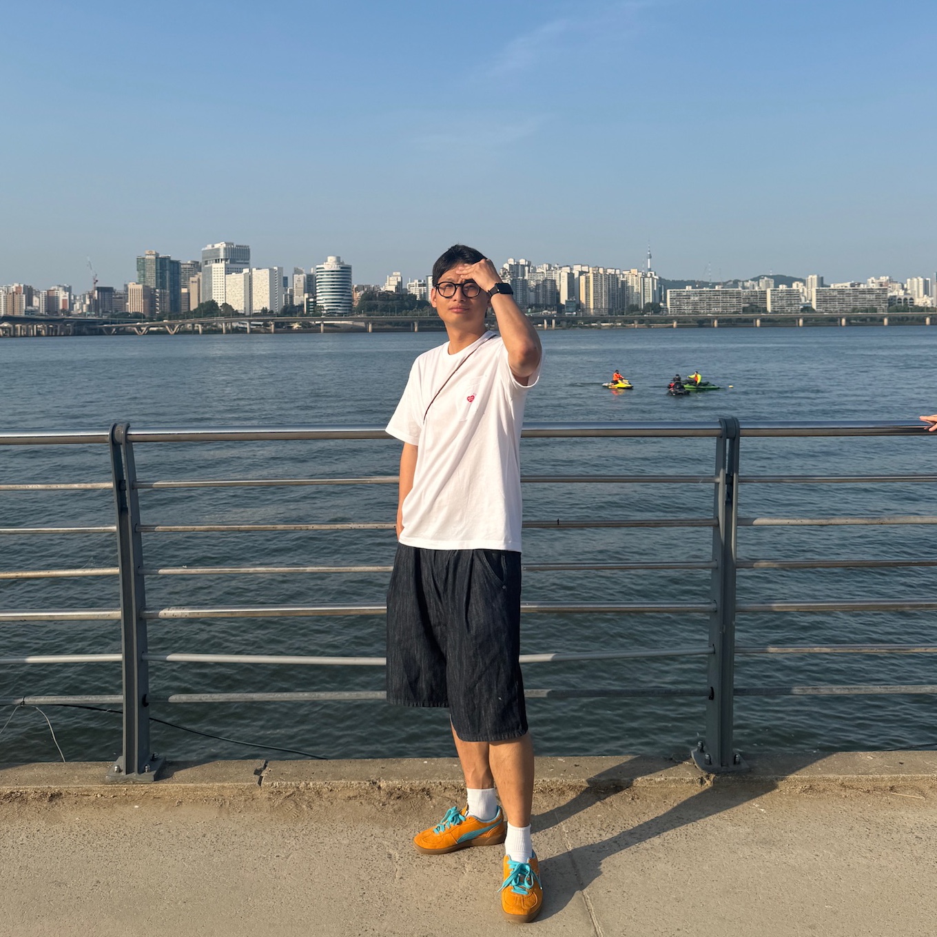 Human Made Pocket T-Shirt White Set (3 Pack), Puma Palermo Dark Cheddar Bright Aqua 착용 스타일