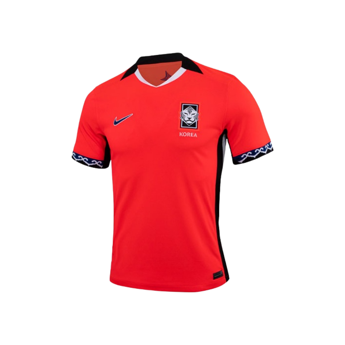 나이키 대한민국 2025 스타디움 홈 드라이핏 사커 레플리카 저지 브라이트 크림슨 블랙 (논 마킹 버전)(Nike Korea 2025 Stadium Home Dri-Fit Soccer Replica Jersey Bright Crimson Black (Non Marking Ver.))