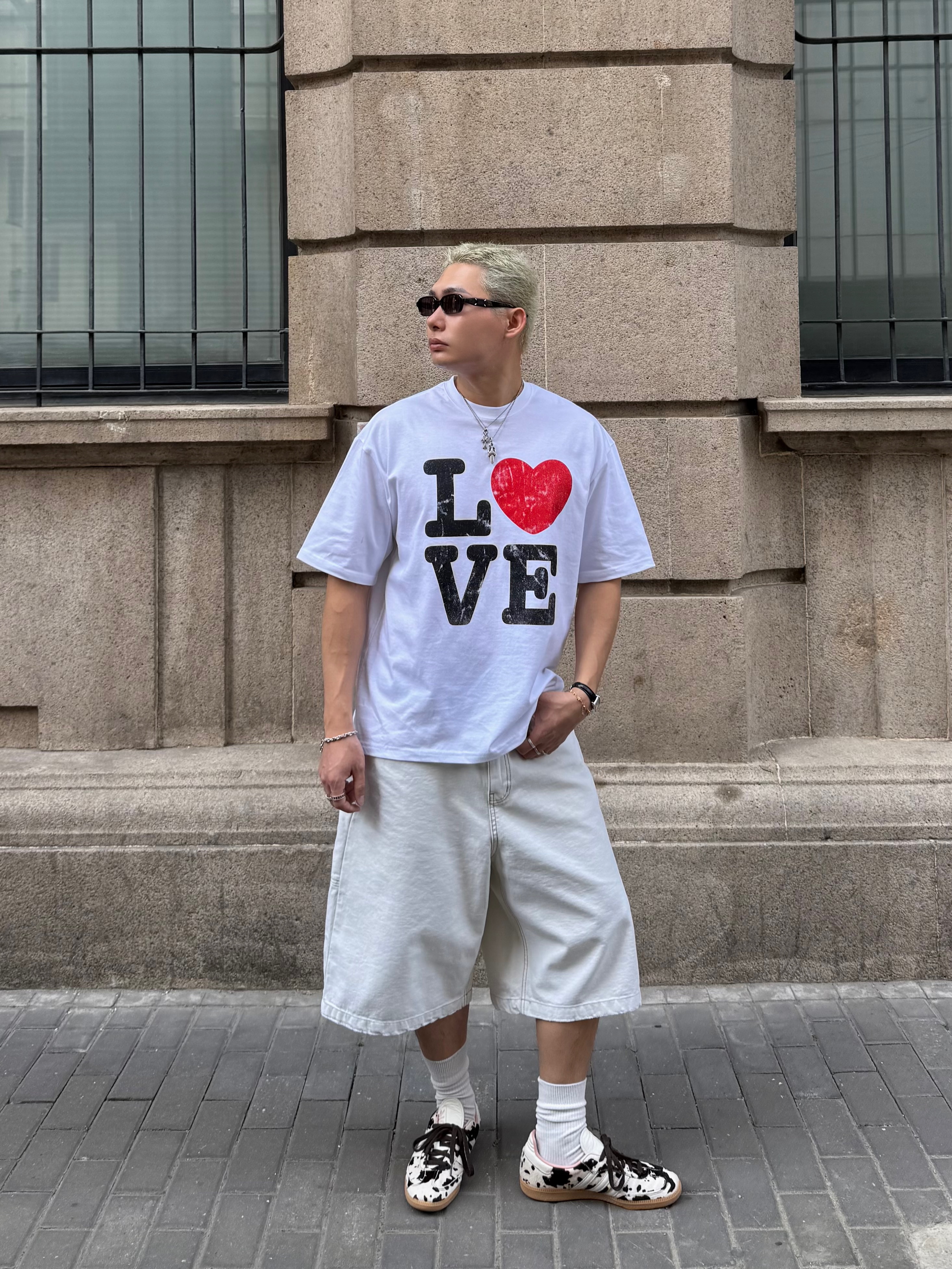 Porter All New Tanker Boston Bag Black, (W) Adidas Samba OG Cow Print 착용 스타일 - 4