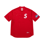 Supreme S Logo Baseball Henley Red - 25SS