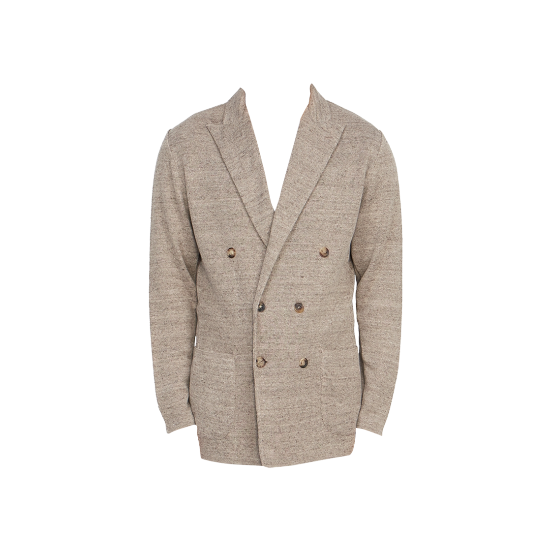 EPLJM57-EP60004-210 Lardini Double Breasted Cardigan Jacket Beige