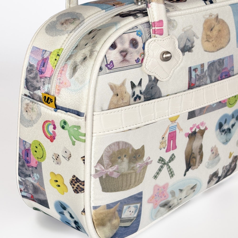 USM25BAG1 UnsteadyMarket Collage Tote Bag - #3