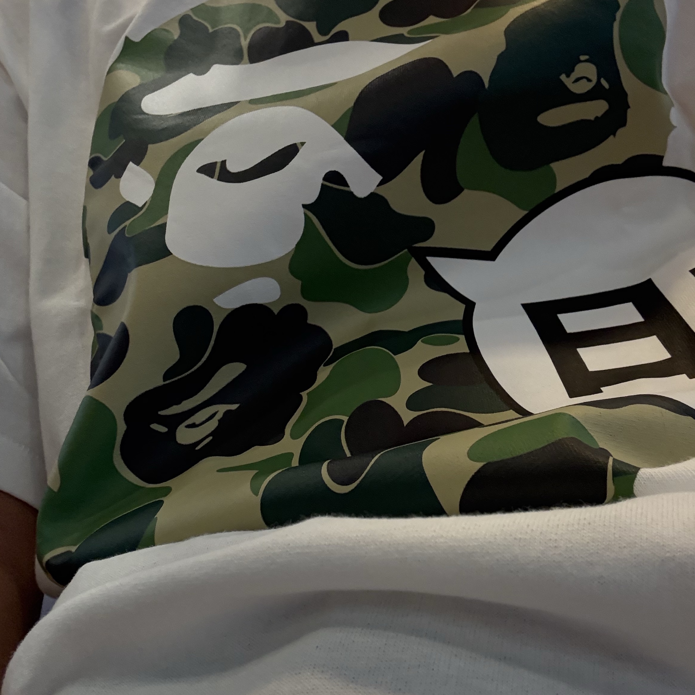 BAPE Japan Big Ape Head City T-Shirt White 착용 스타일