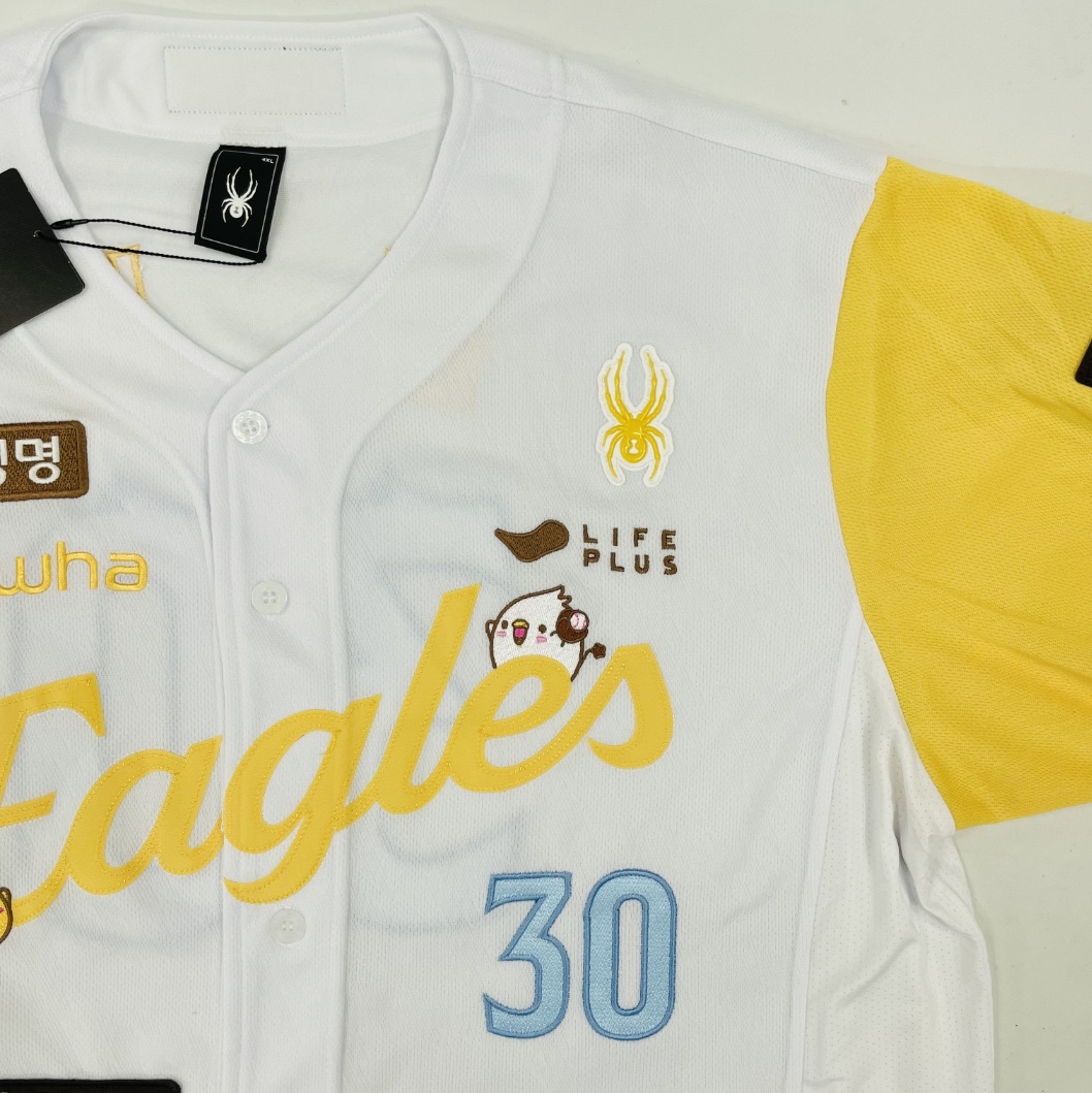 Hanwha Eagles Spyder 2025 Authentic Home Uniform Orange (Non Marking Ver.), Hanwha Eagles Spyder 2025 Authentic Home Uniform White (Non Marking Ver.) 착용 스타일 - 9