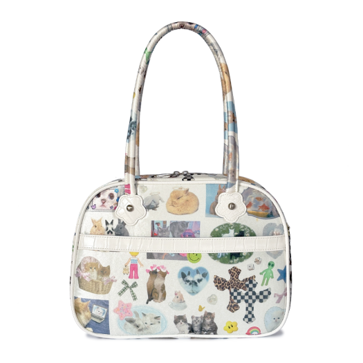 USM25BAG1 UnsteadyMarket Collage Tote Bag