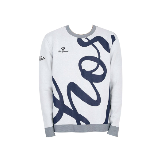 Horn Garment Golf Wear Coded Crew Sweater Grey