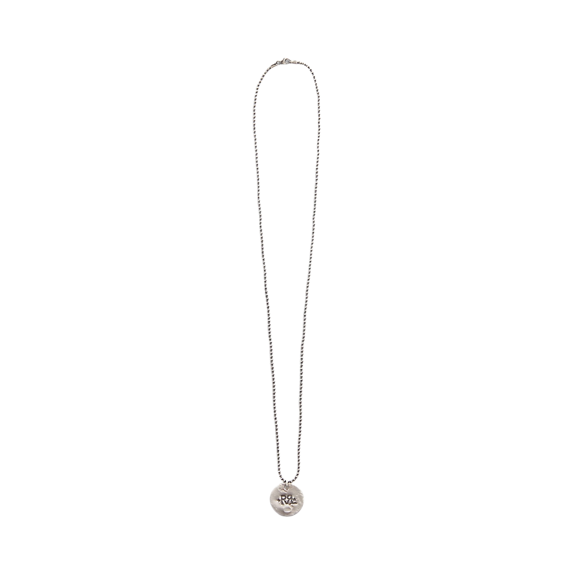 더블알엘 스털링 실버 네클리스 실버(Double RL Sterling Silver Necklace Silver)
