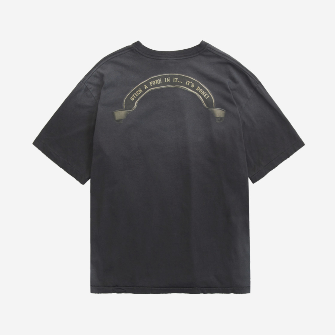 폴리테루 x 핫 스터프 1/2 슬리브 '리버스 스타' 하드 워시드 블랙(Polyteru x Hot Stuff 1/2 Sleeves 'Reverse Star' Hard Washed Black) - 2