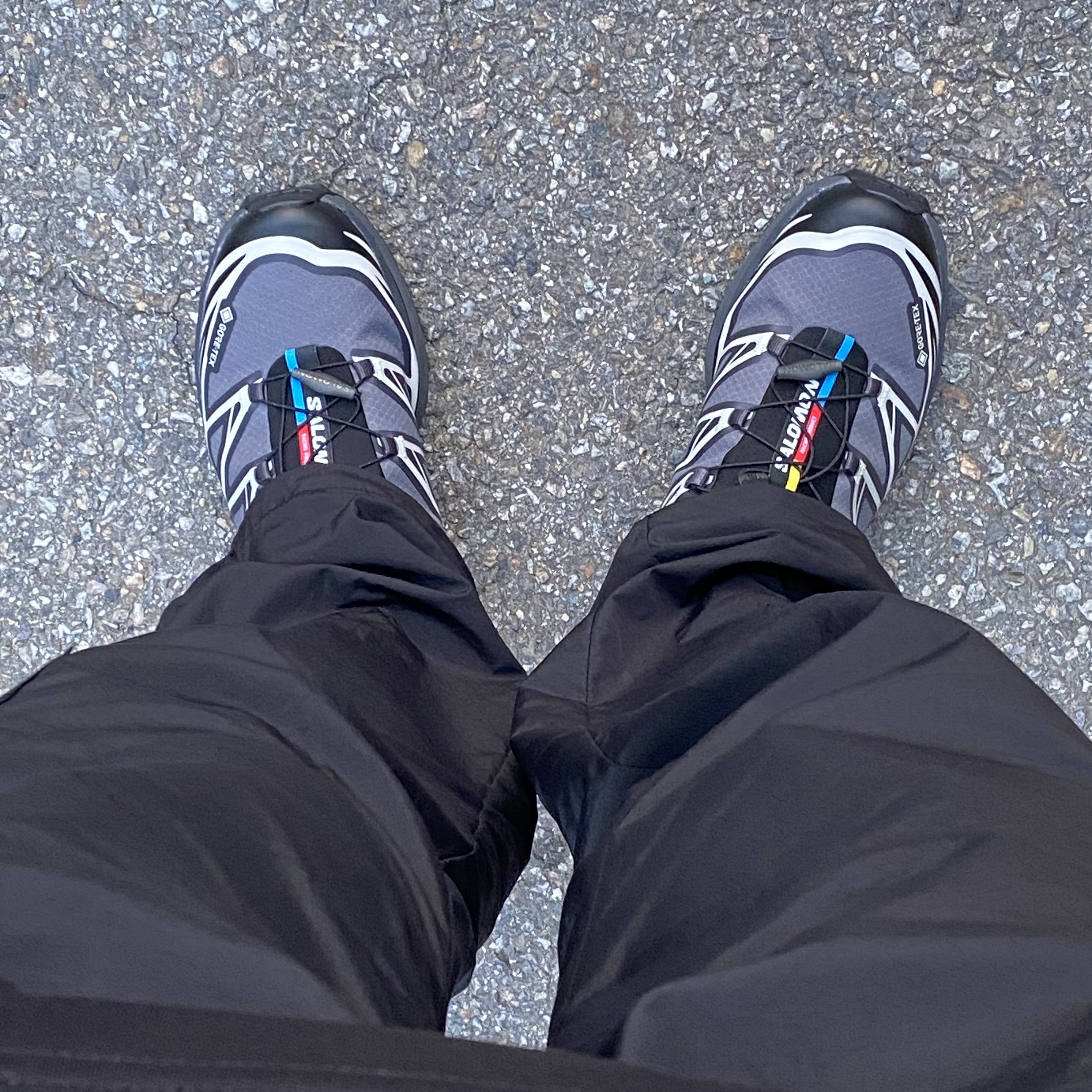 Salomon XT-6 Gore-Tex Black Ebony 착용 스타일 - 7