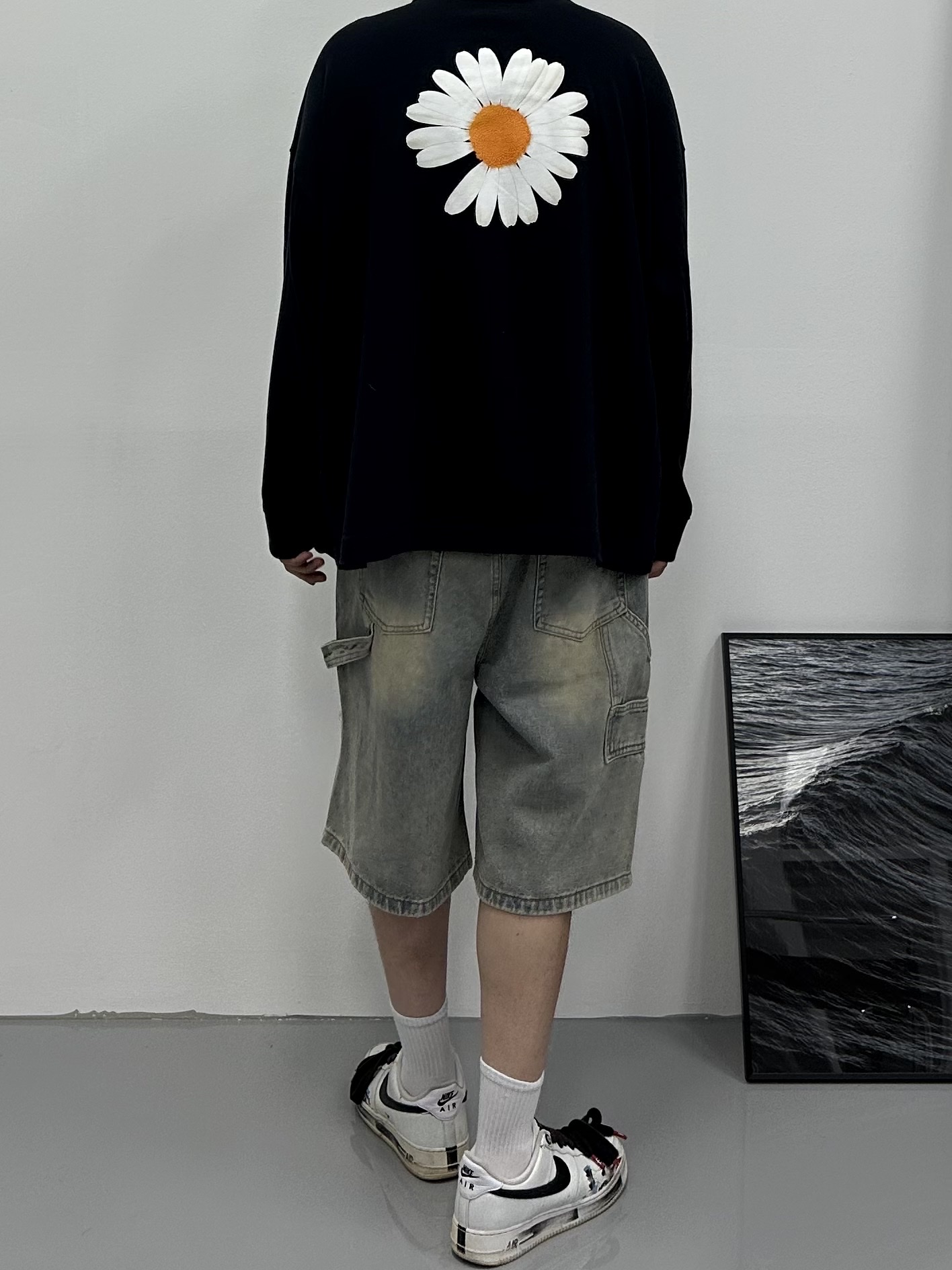 Nike x Peaceminusone Air Force 1 Low Para-Noise 2.0 착용 스타일 - 2